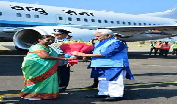 Prez Murmu Arrives On Day Visit To J K Goa Chronicle