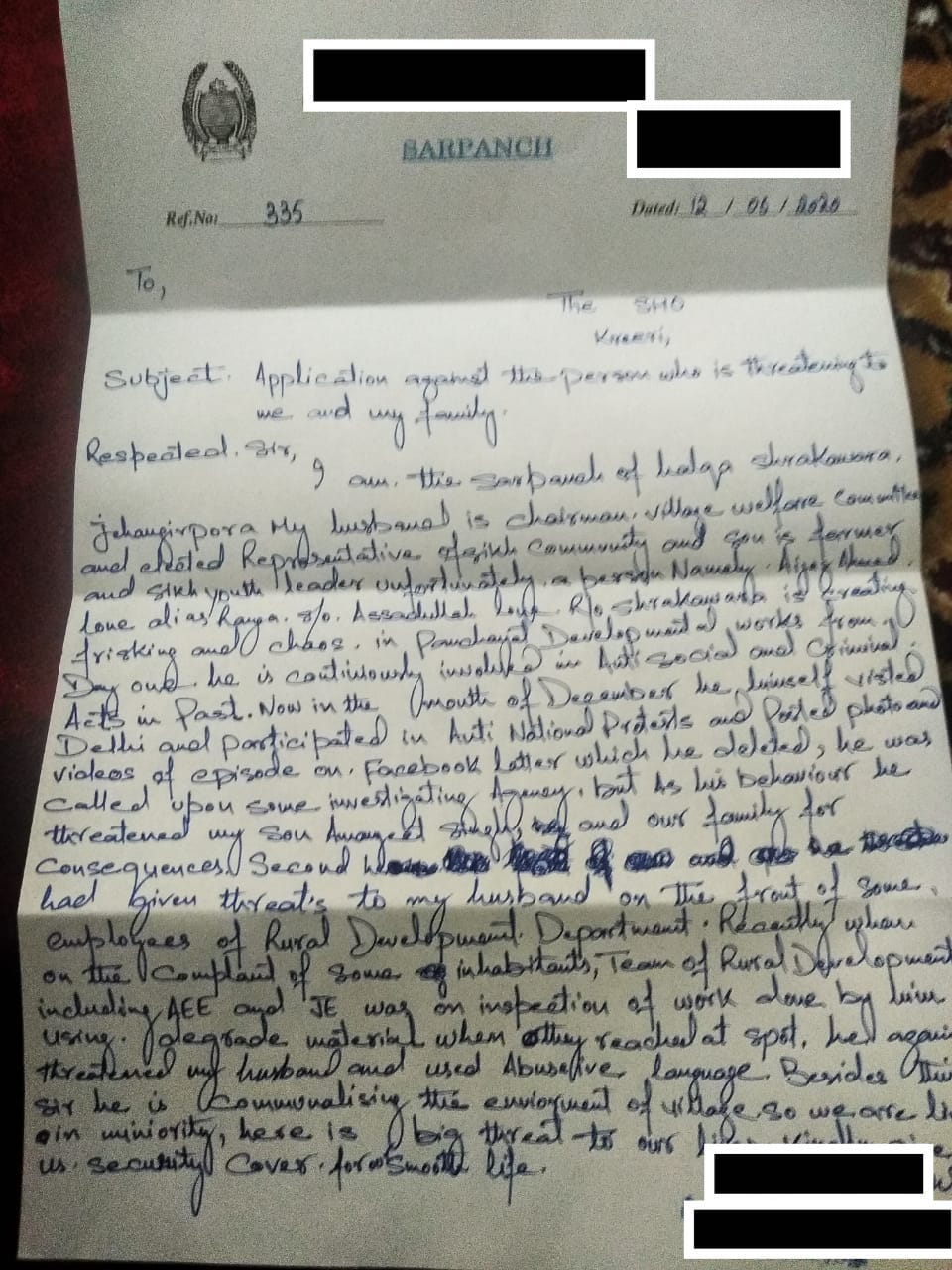 Another Sarpanch Threatened in Kashmir this time it is GoaChronicle Chief Reporter’s family
