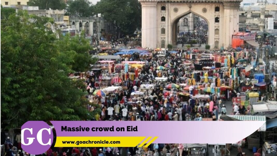 Massive crowd on Eid