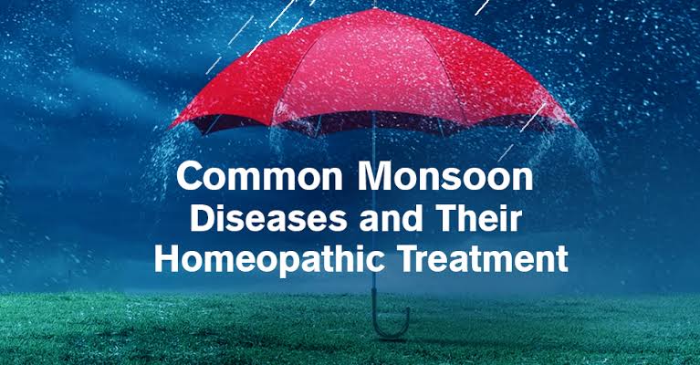 Monsoon diseases and homeopathic treatment