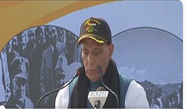 Rajnath in Srinagar for Shaurya Divas