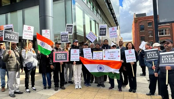 British Hindus protest against The Guardian for anti-Hindu stance