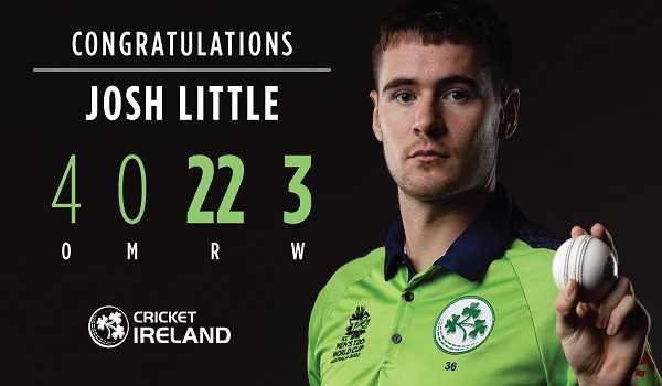Josh Little goes big in Adelaide with a T20 World Cup hat-trick