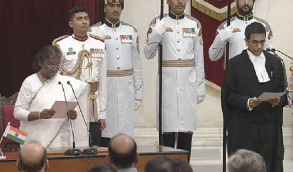 Justice DY Chandrachud sworn in as 50th CJI