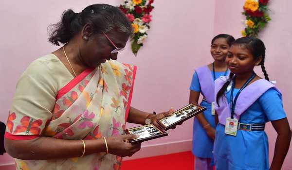 President Murmu gets emotional when she visits her school, hostel in Bhubaneswar
