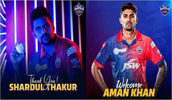 DC trade Shardul for Aman Khan with KKR