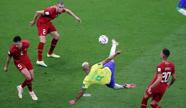 Richarlison brace fires Brazil to 2-0 win over Serbia