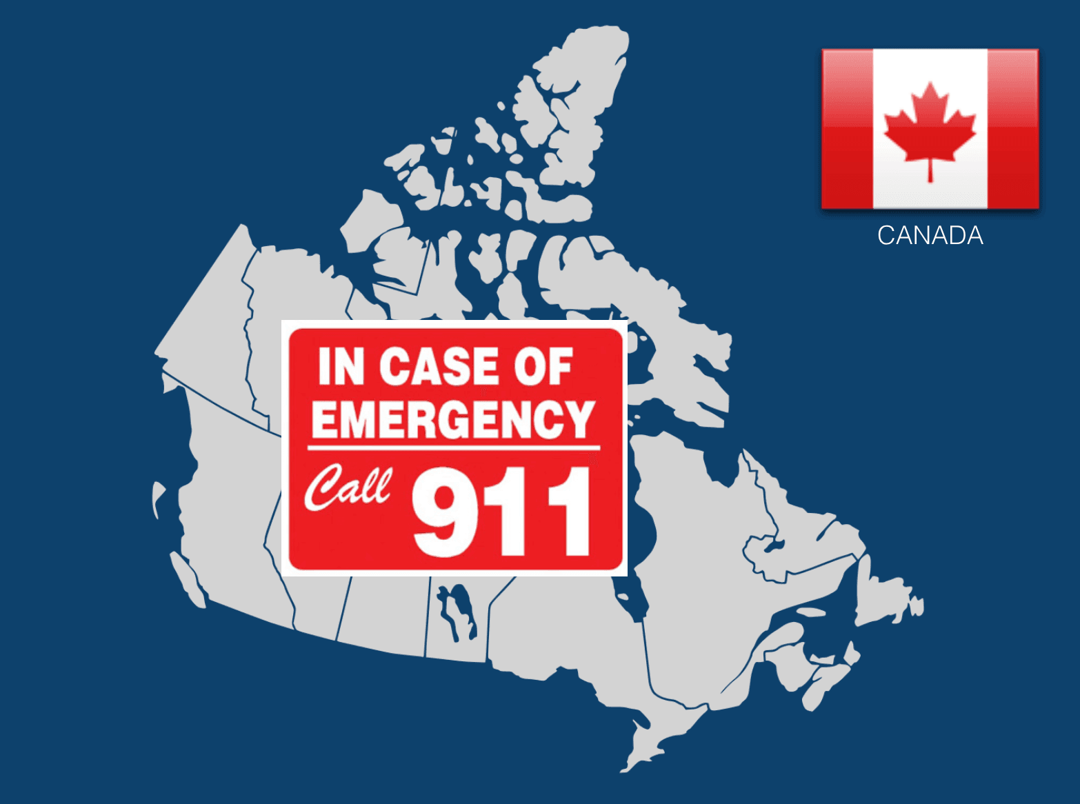 how do you call 911 in canada