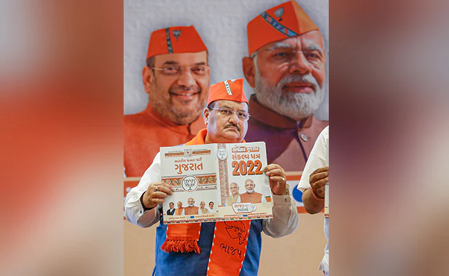 BJP releases manifesto for Gujarat 2022 elections