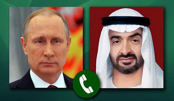 Russian, UAE presidents discuss bilateral cooperation over phone