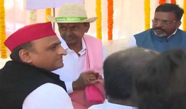 Telangana CM inaugurates BRS office in New Delhi