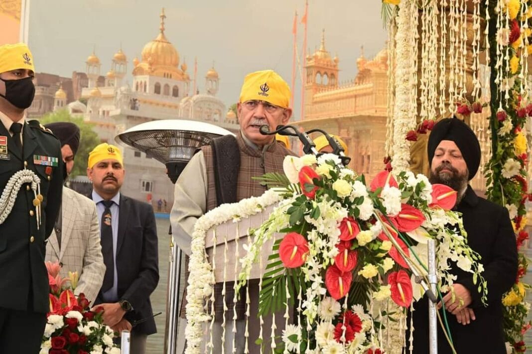 Lt Governor pays tribute to martyrs in jammu to mark the Veer Baal Diwas.