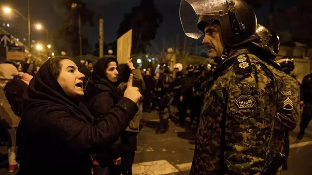 Security forces firing pellets at women’s faces in Iran