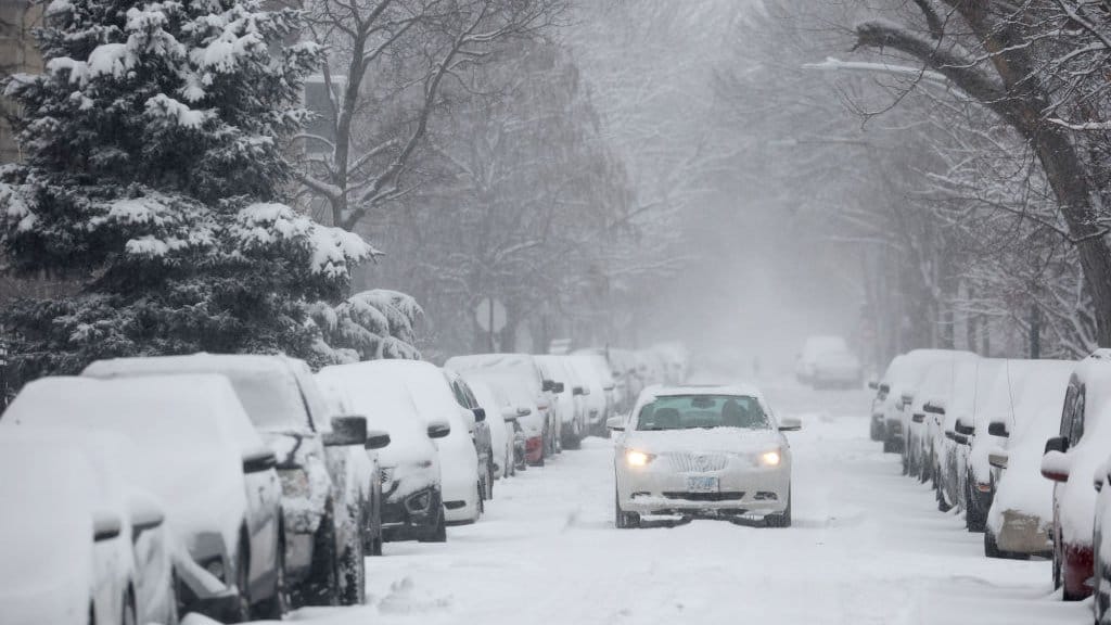 Snow Bomb Cyclone attack in the USA