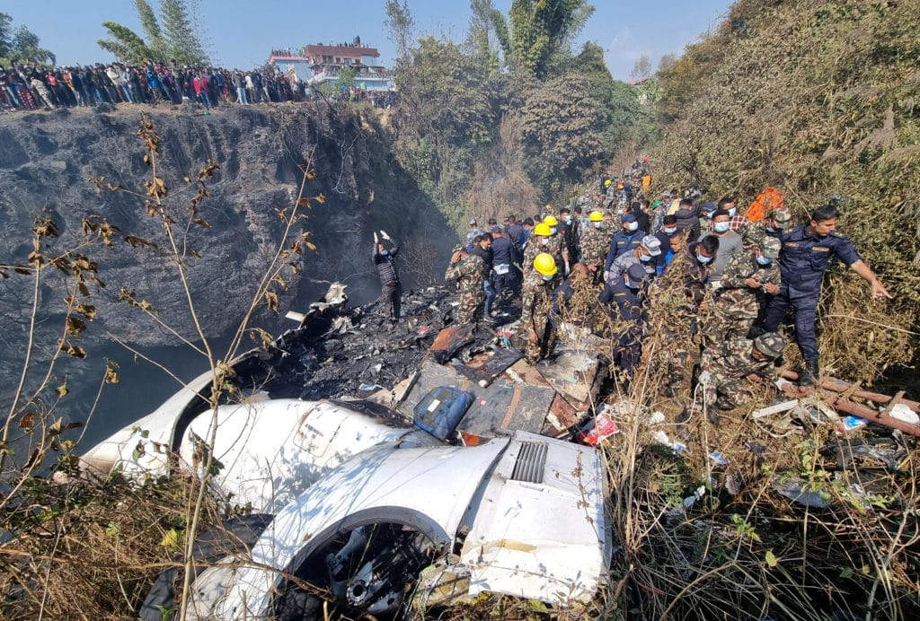 Plane crashes 10 seconds prior to landing in Nepal, 68 dead