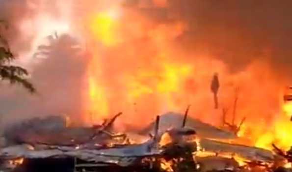 Scores of shops gutted in fire at Salt Lake
