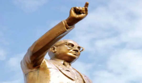 UP: Notorious elements vandalise Dr Ambedkar’s statue