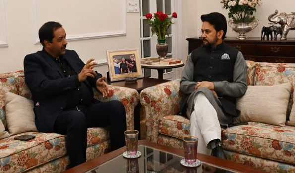 FIH President meets Union Sports Minister