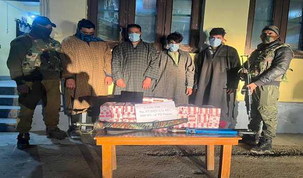 J&K: Police solves burglary with 72 hrs, stolen property recovered, 4 arrested