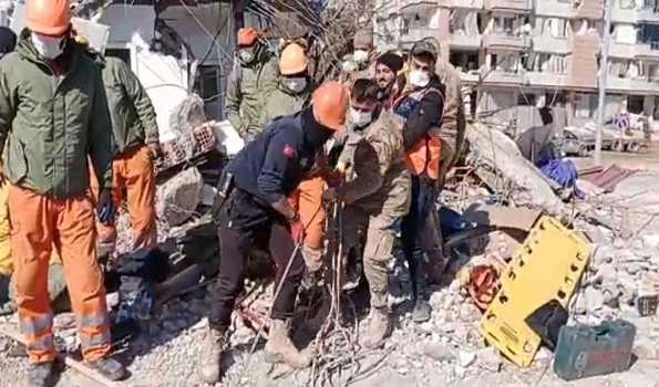 NDRF team rescues 8-yr-old girl from quake rubble in Turkiye