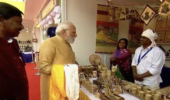 PM Modi inaugurates national tribal festival Aadi Mahotsav