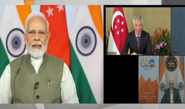 PM hails linking of India, Singapore digital payments systems