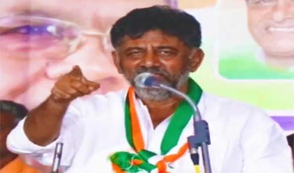 KPCC chief Shivakumar announces ‘Annabhagya’ as third guarantee