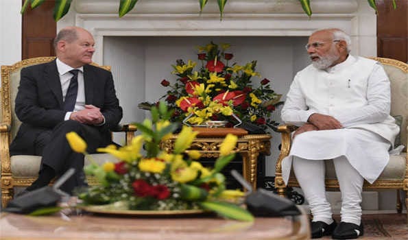 PM Modi, German Chancellor Scholz hold talks