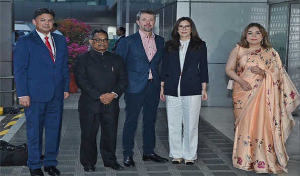 Danish Royal Couple arrive in India on four-day visit