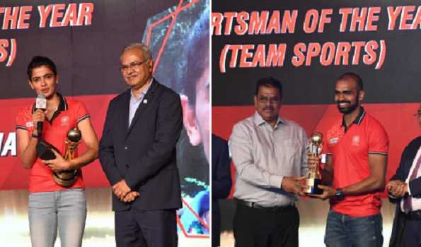 Hockey India congratulates PR Sreejesh & Savita on winning Sportstar ACES 2023 award