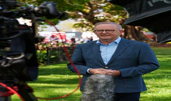 Australian PM Anthony Albanese arriving on India visit