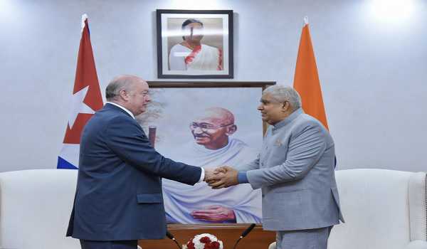 Cuban Foreign Trade Minister calls on VP Dhankhar