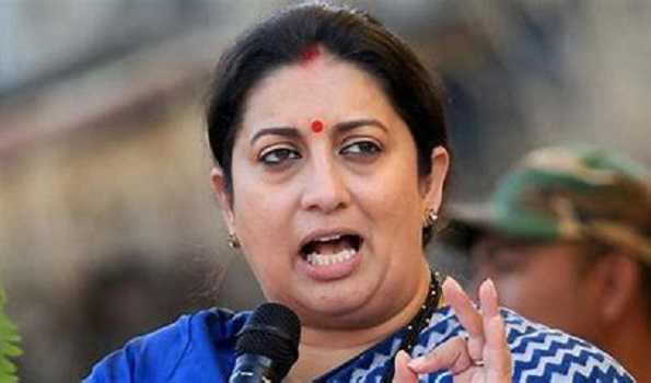 Rahul’s remarks dishonored democratic institutions of India: Smriti Irani