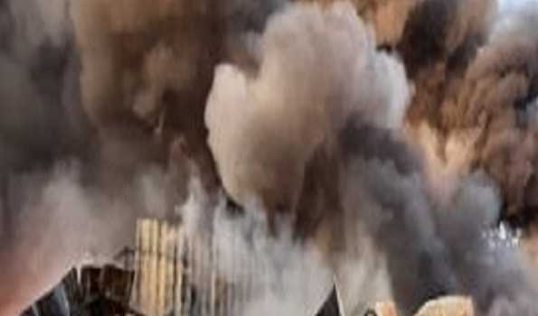 Major fire breaks out at plastic godown in Hyderabad