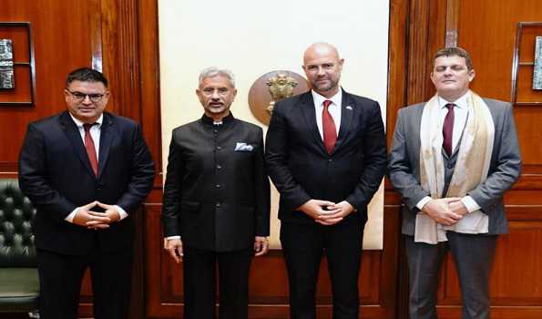 EAM holds talks with Israeli Parliamentary delegation led by Knesset Speaker