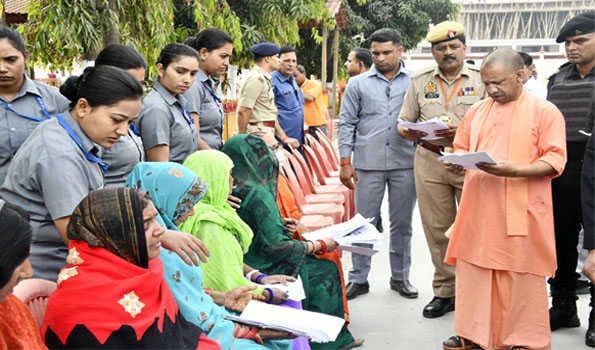 Yogi listens to problems of 300 people at Janata Darshan