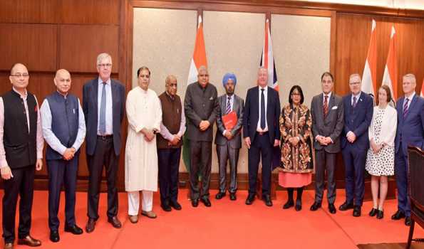 UK Parliamentary delegation calls on VP Dhankhar