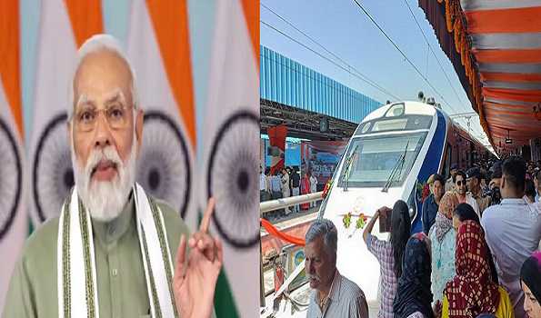 PM Modi flags off Rajasthan’s first Vande Bharat Express train