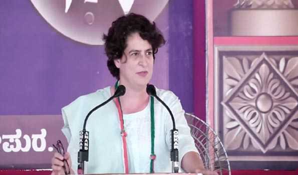 Rs 1.5 lakh crore looted from K’taka: Priyanka Gandhi Vadra