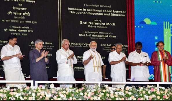 PM lays foundation stone for projects worth about Rs 3,200 crore