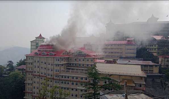 Major fire at new OPD block of IGMC