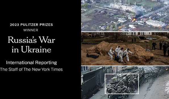 AP, New York Times receive 2023 Pulitzer Prizes