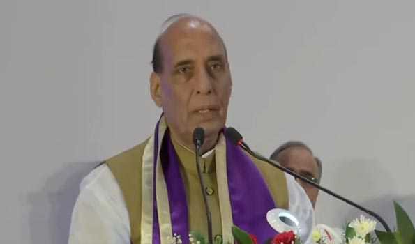 Headway in advanced technology must for India to deal with emerging threats related to cyber & space: Rajnath Singh