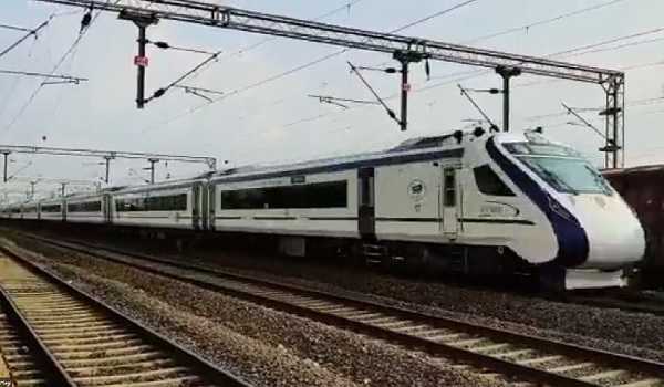 Vande Bharat runs on Kokan railway line on trial basis