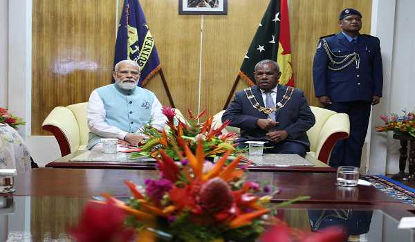 PM Modi holds talks with Papua New Guinea Governor General