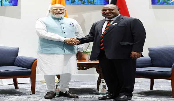 PM Modi, PNG PM James Marape discuss enhancing cooperation in trade, technology