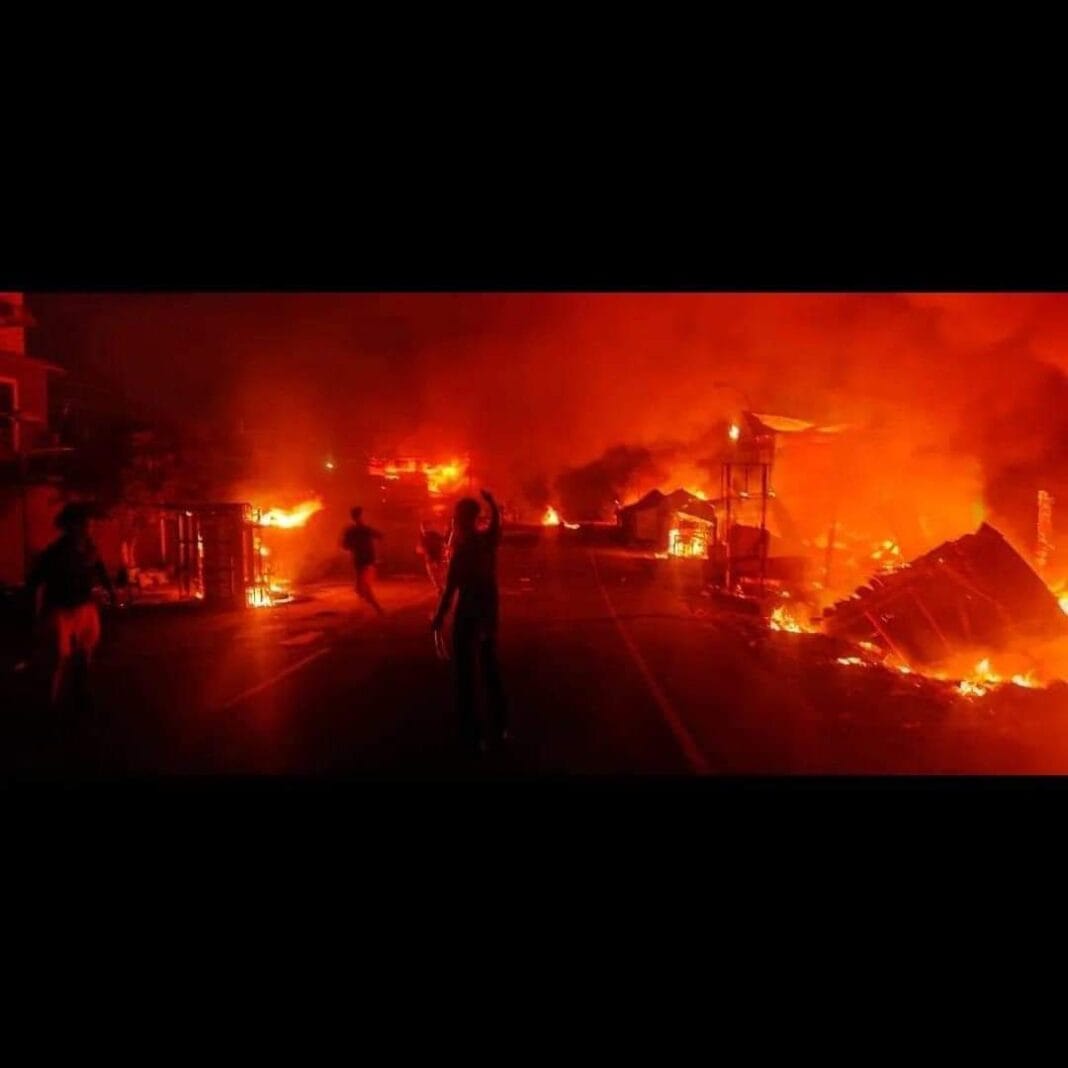 Manipur violence escalates, Mandir destroyed, houses burnt amidst clashes between Meitei Hindus and Kuki Christians