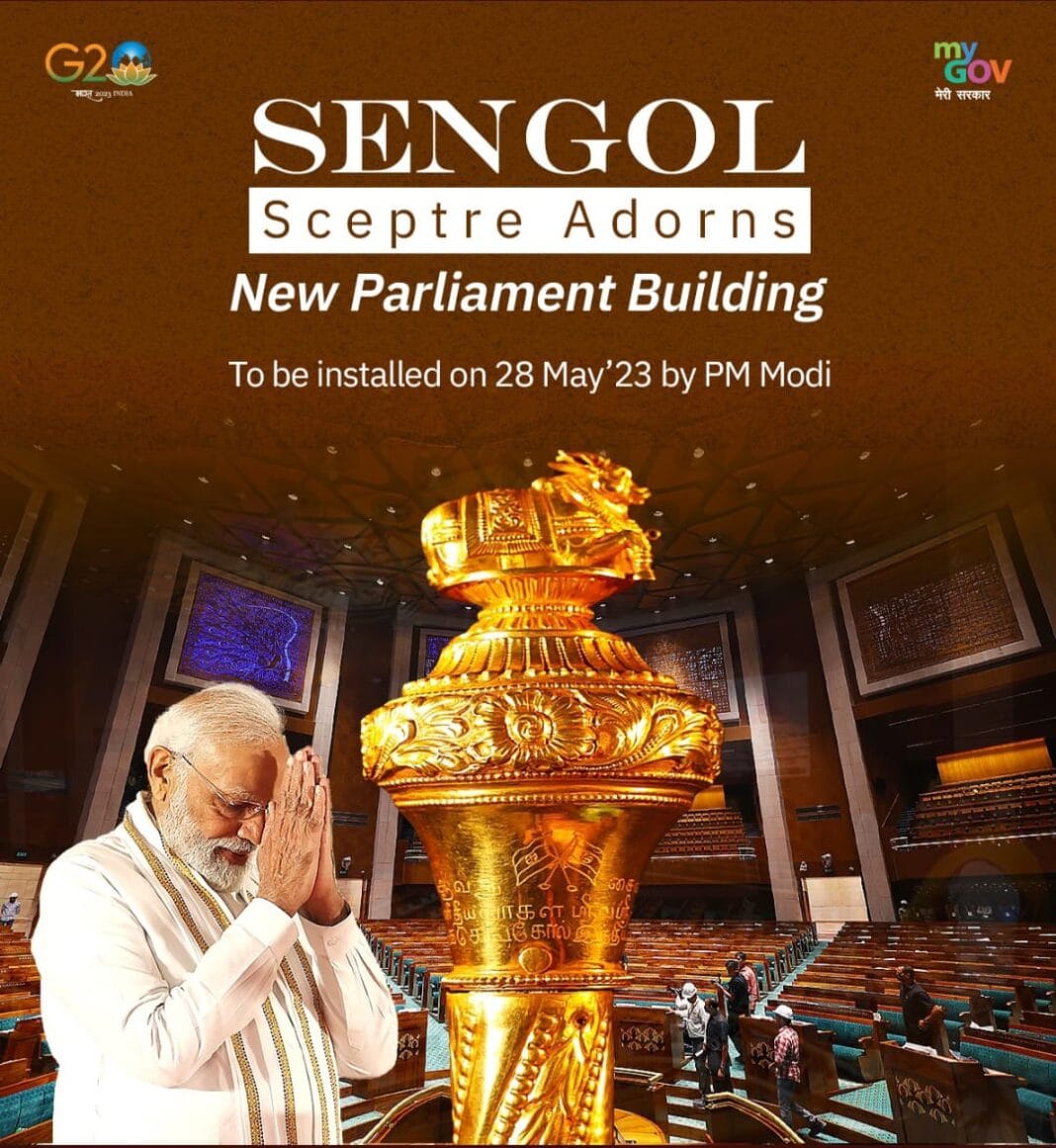Historic ‘Sengol’ to be installed in the new Parliament building