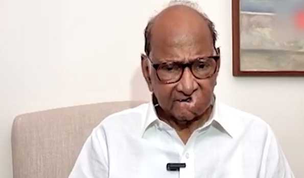 Pune NCP protest against Rane for his disparaging remarks against Sharad Pawar