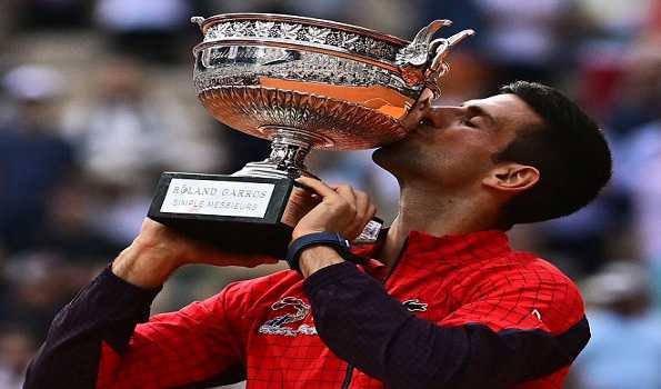 Tennis player Djokovic wins record 23rd men’s grand slam title